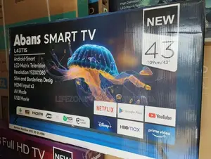 Abans 43 inch Full HD Smart LED TV (Frameless)