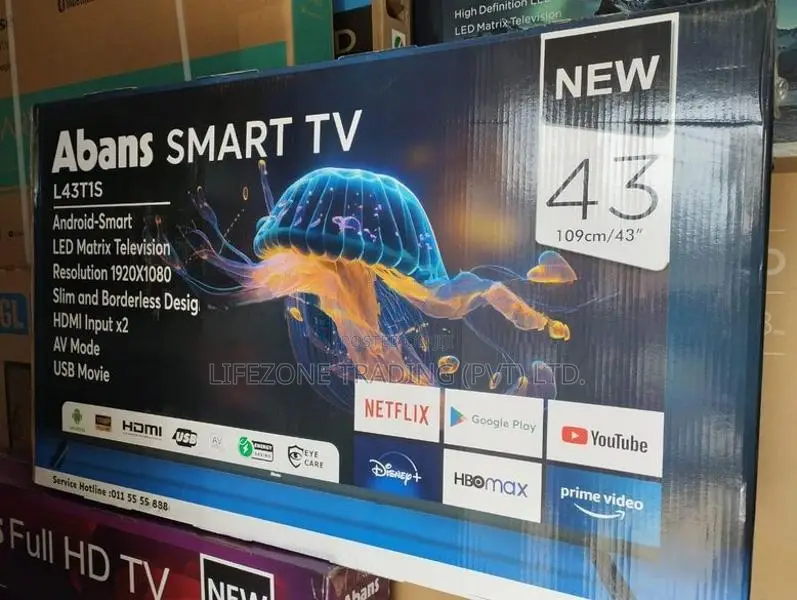 Abans 43 inch Full HD Smart LED TV (Frameless)
