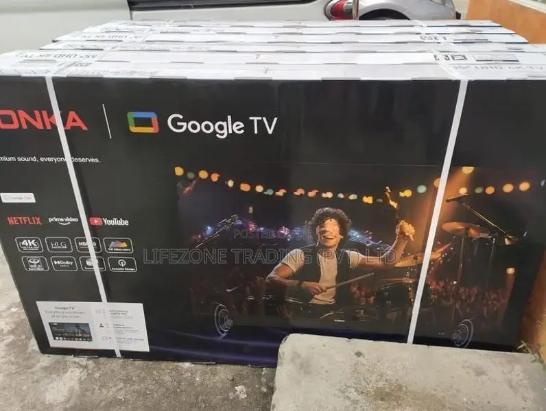 New KONKA V-Max 55 inch 4K UHD Smart Google TV with Buit-in Soundbar