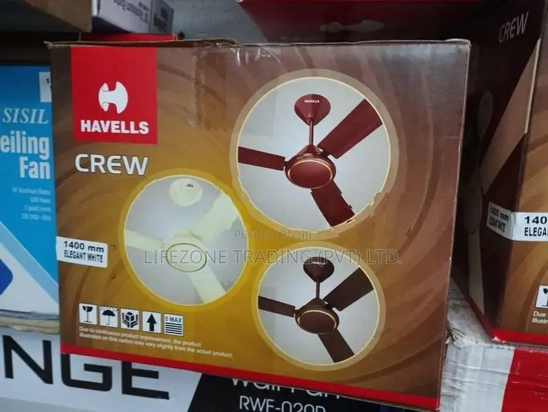 Havells Crew 56 inch Aluminum Blade Ceiling Fan (Elegant White)