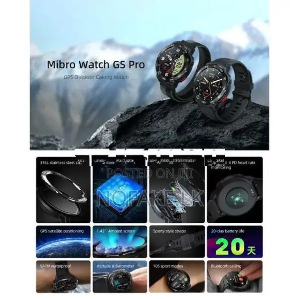 Mibro GS Pro AMOLED Display Smart Watch With Bluetooth Calling