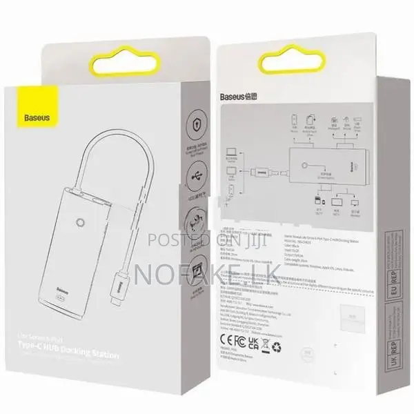 Baseus Hub Lite Air ( 6 In 1 ) HDMI MacBook Adapter - Data Version