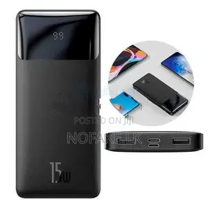 Baseus Bipow 15W 10000mah ( 3-Ports ) Digital Display Power Bank