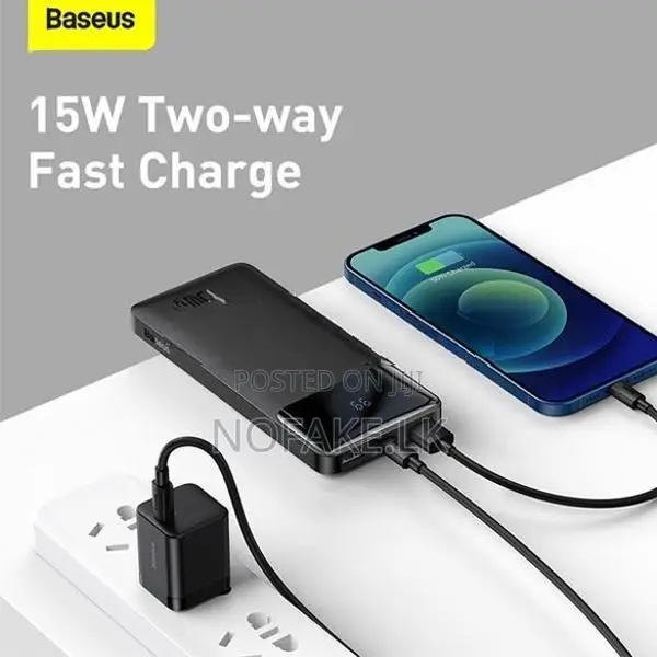 Baseus Bipow 15W 10000mah ( 3-Ports ) Digital Display Power Bank