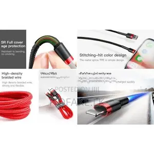 Baseus Cafule Series Type - C 1M Phone Charger Data Cable Fast Chargin