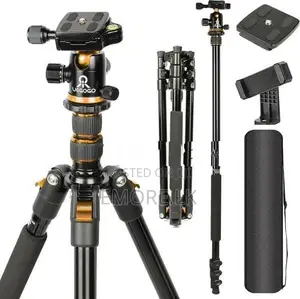 Camera Tripod Stand Aluminum with Fluid Head,