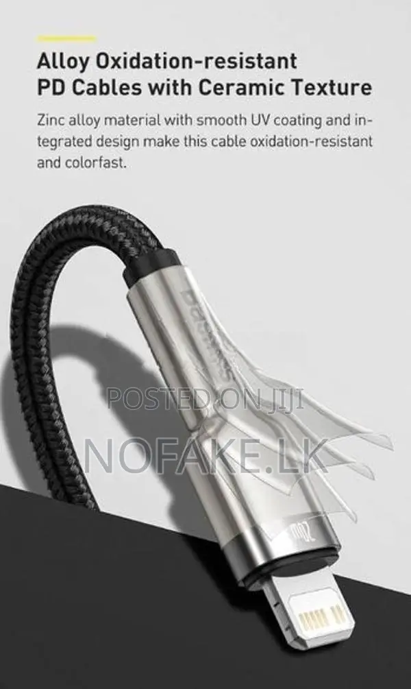 Baseus 20W 1M Soft And Flexible Nylon USB C To Lightning IPhone Cable