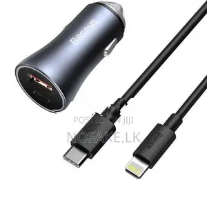 Baseus Contactor Pro Dual 40W Car Charger & USB-C Lightning iPhone Cab
