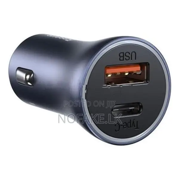 Baseus Contactor Pro Dual 40W Car Charger & USB-C Lightning iPhone Cab