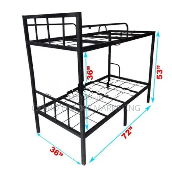 New Steel Bunk Bed with Double Layer Mattress 6*3