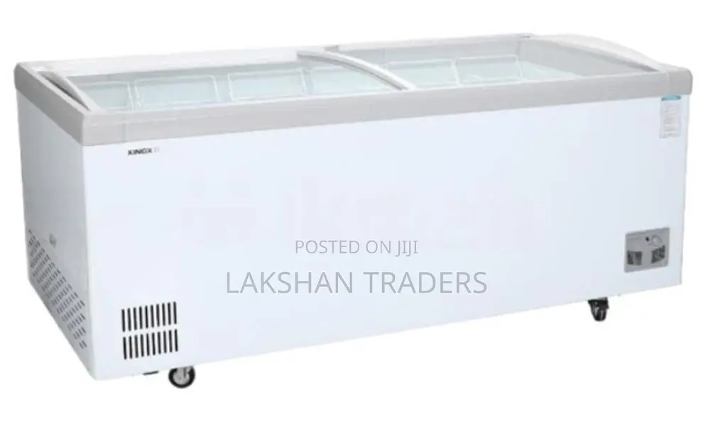 New Abans 1051L Glass Top Chest Freezer