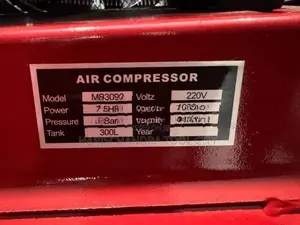 MEN Air Compressor 300L 3phase 7.5hp