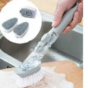 Dish Wash Sponge & Brush (Replaceable) - පිඟන් සෝදන