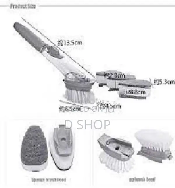 Dish Wash Sponge & Brush (Replaceable) - පිඟන් සෝදන