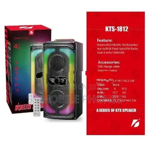 KTS 1812 Wireless Bluetooth Karaoke Speaker