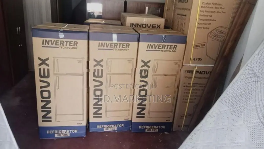 Innovex Double Door Fridge 180L