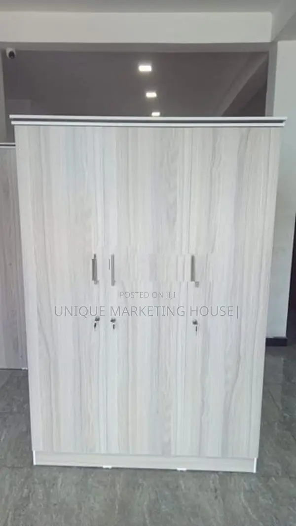 Modern Classic 3 D American White Wardrobe