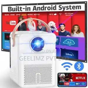 Gleetech 6500lux Rechargeable Android Smart Projector