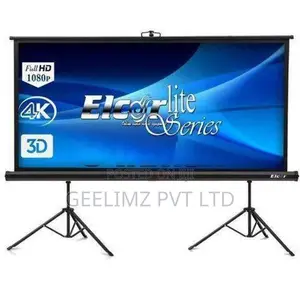 10*8 feet Brilliant White Semi Auto Tripod Screen