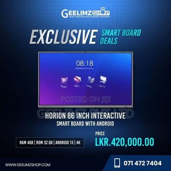 Digital Smart Boards (55" | 65" 75" 86") Geelimz