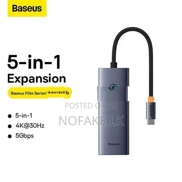 Baseus 4K 30HZ Clarity Ultrajoy HDMI 5 in 1 Port Hub Docking station