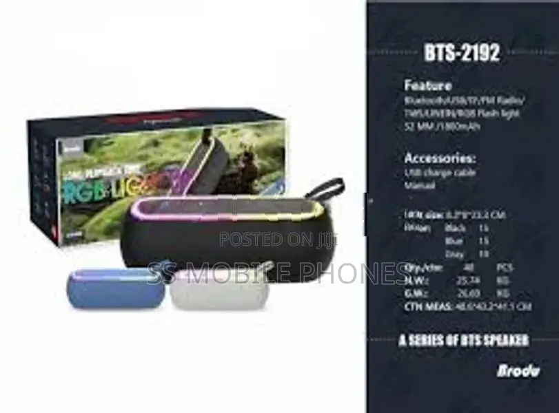 Brodu BTS 2192 Wireless Speaker with Super Bass