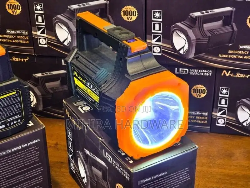 Search light LED Laser canon emergency Lamp rechargeable torch