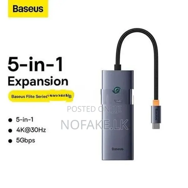 Baseus 4K 30HZ Clarity Ultrajoy HDMI 5 in 1 Port Hub Docking station