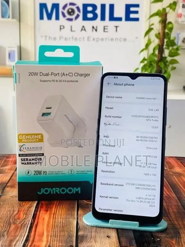 Huawei Nova Y61 6GB 64GB (Used)