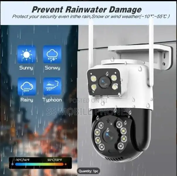4MP Dual Lens AI Wifi Surveillance PTZ Camera