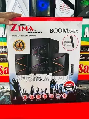 ZIMA HIGH QUALITY Karaoke SUBWOOFER WITH ( Wireless MIC )