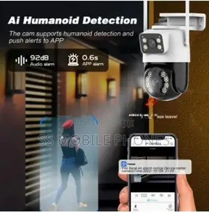 4MP Dual Lens AI Wifi Surveillance PTZ Camera