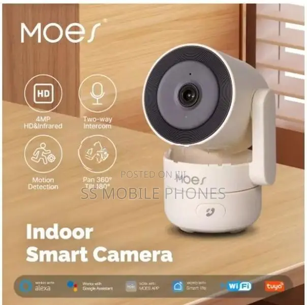MOES Tuya WiFi Indoor Pan/Tilt Smart Security Camera