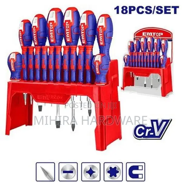 EMTOP 1802 18 PCS Screwdriver & precision screw driver set kit