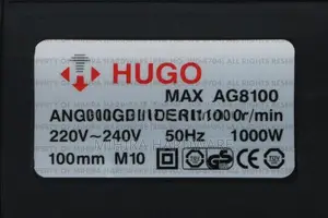 HUGO MAX AG-8100 1000W Angle Grinder machine 100mm 4 inch