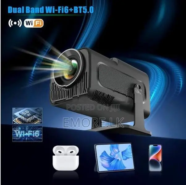 HY 320 Smart Projector, Native 1080P 4K Home Cinema Projector