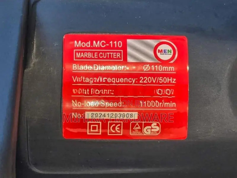 110mm Marble cutter MEN MC 110 1050W Rock tile granite cutting machine