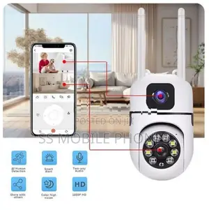 6MP HD Dual Screen Wifi Surveillance PTZ Camera YIOT App