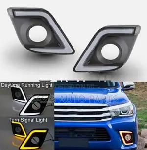 Toyota Hilux Revo Fog Lamp DRL Covers Led with signal