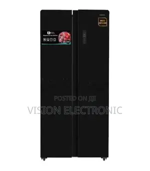 Konka Side-by-side Inverter Refrigerator (Black) - 452L