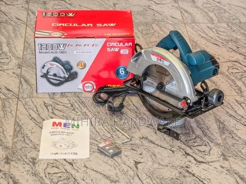 185mm Circular Saw MEN ALD 1801 7" 7-1/4" 1200 Watts Power