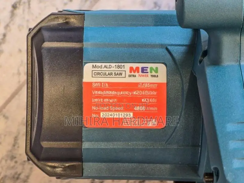 185mm Circular Saw MEN ALD 1801 7" 7-1/4" 1200 Watts Power