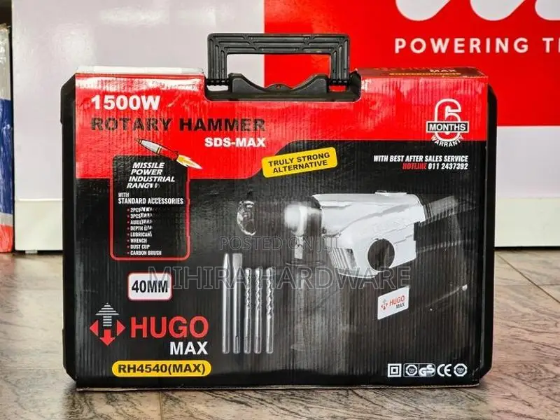SDS-MAX HUGO MAX RH 4540 Rotary Hammer machine Hilti Drill Breaker Roc