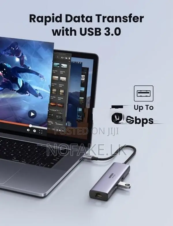 UGREEN 7 In 1 USB-C Multifuntion 100W PD Hub with HDMI 4K & RJ45 Ports