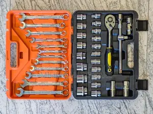 DEKE CR V 37 Pcs Combination Wrench Key & Box Socket Set Hand Tool Kit