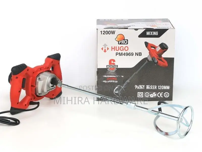HUGO Double handle 1200 Watts paint mixer putty poty potty