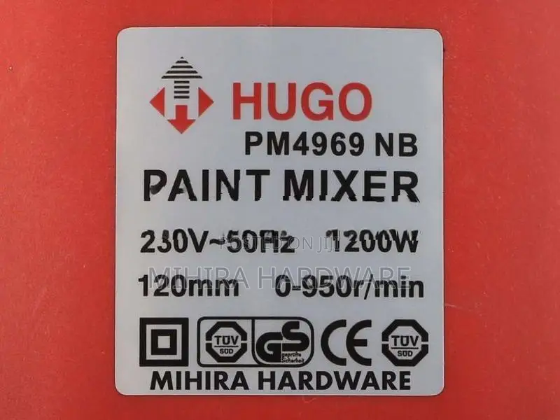 HUGO Double handle 1200 Watts paint mixer putty poty potty
