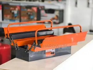 BOMAO Steel 5 Trays 53 X 20 21CM Orange & Grey Empty Tool Box