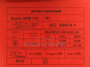 IGBT DC inverter HUGO IWM 135 MMA ARC Welding Plant ARK welder machine