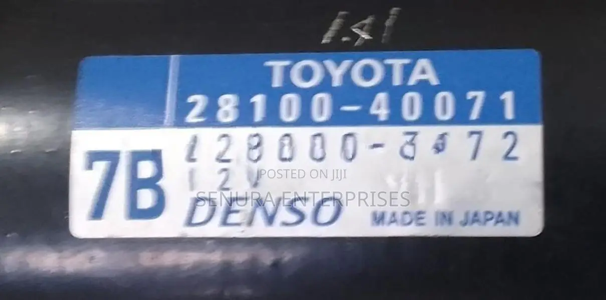 Toyota Vitz Ksp130 Start Motor